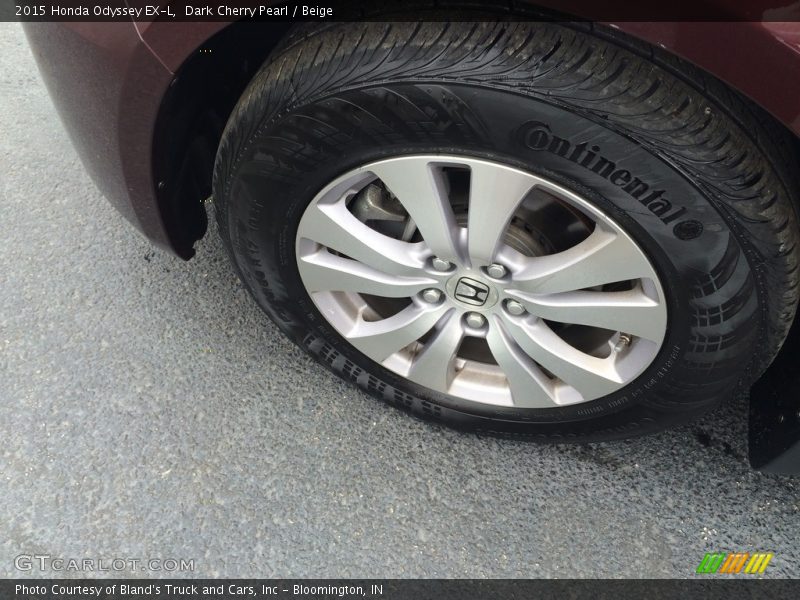 Dark Cherry Pearl / Beige 2015 Honda Odyssey EX-L