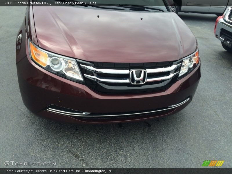 Dark Cherry Pearl / Beige 2015 Honda Odyssey EX-L