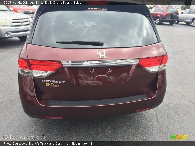 Dark Cherry Pearl / Beige 2015 Honda Odyssey EX-L