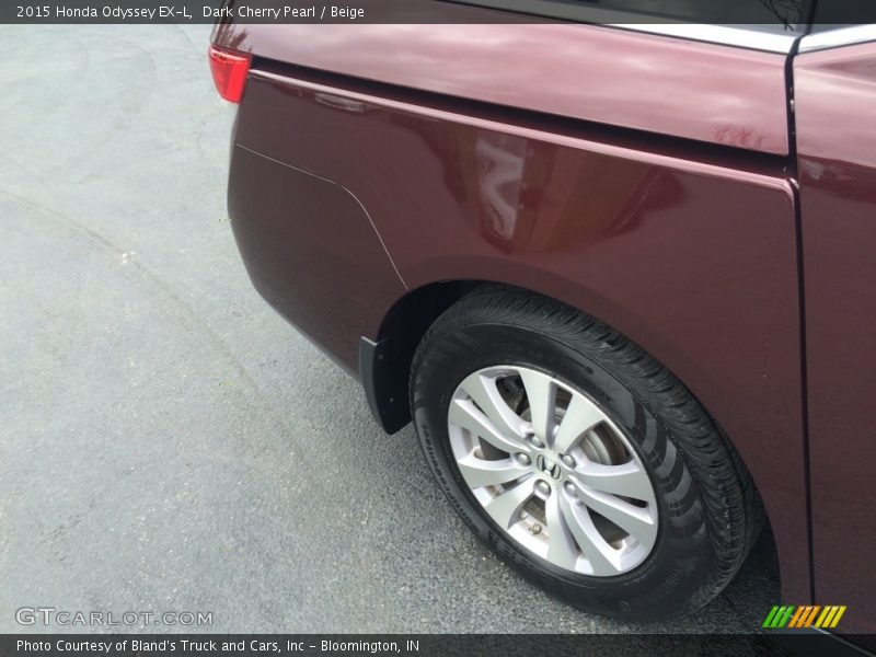Dark Cherry Pearl / Beige 2015 Honda Odyssey EX-L