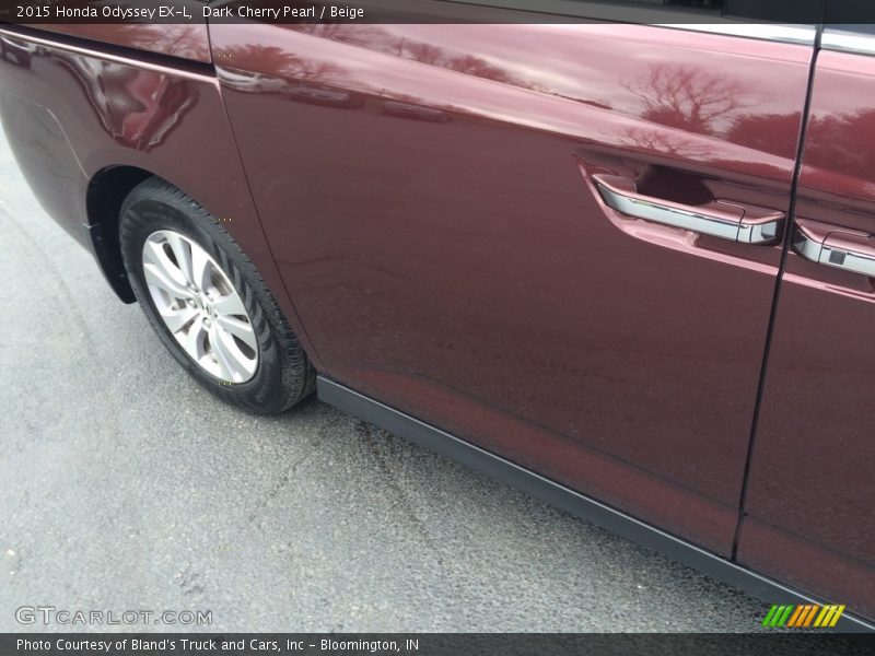 Dark Cherry Pearl / Beige 2015 Honda Odyssey EX-L