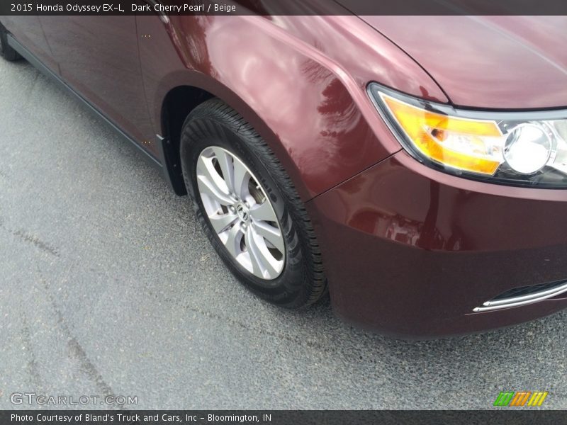 Dark Cherry Pearl / Beige 2015 Honda Odyssey EX-L