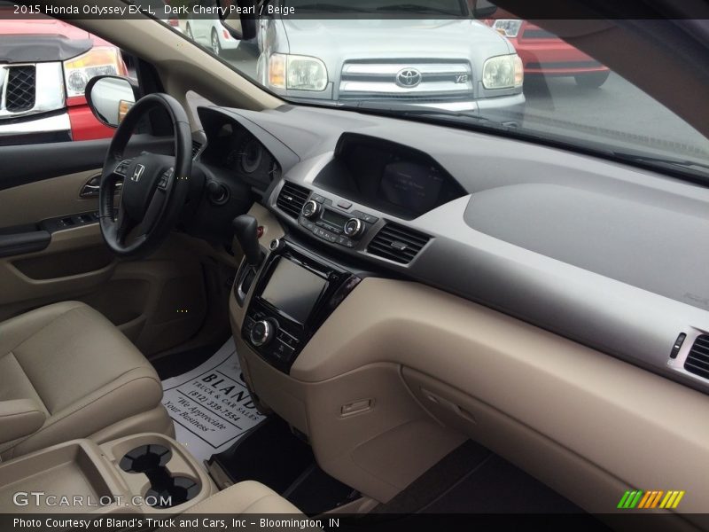 Dark Cherry Pearl / Beige 2015 Honda Odyssey EX-L