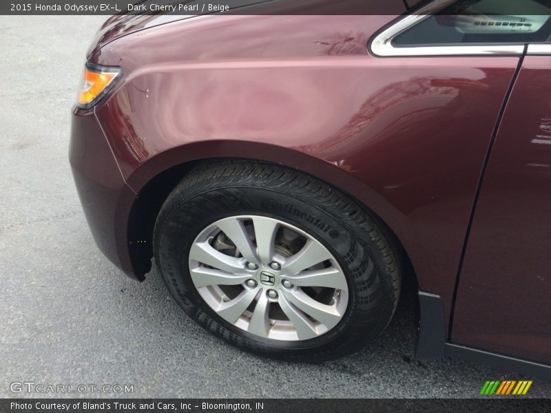 Dark Cherry Pearl / Beige 2015 Honda Odyssey EX-L