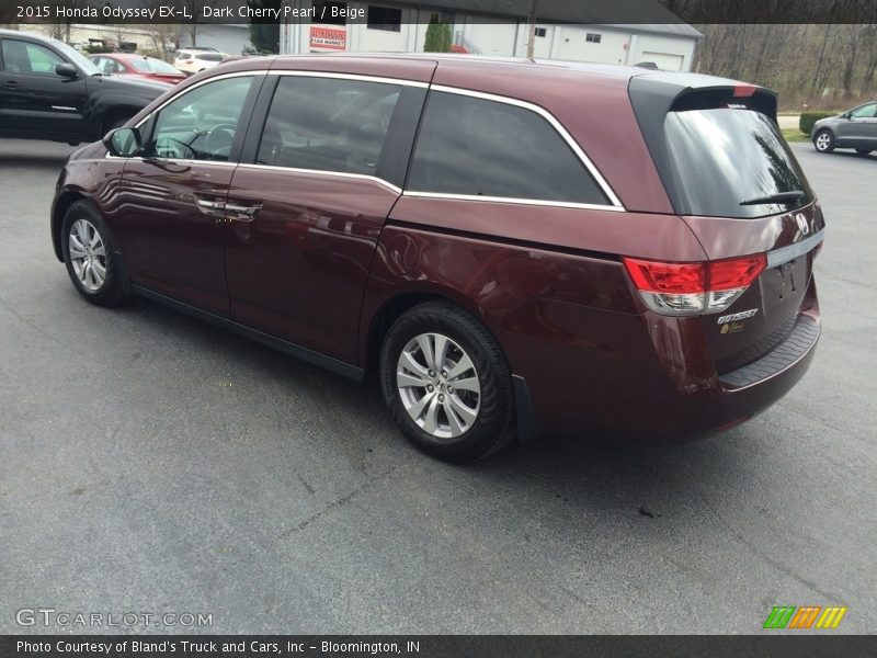 Dark Cherry Pearl / Beige 2015 Honda Odyssey EX-L