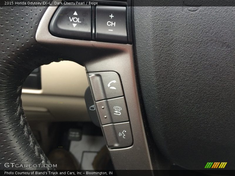 Dark Cherry Pearl / Beige 2015 Honda Odyssey EX-L