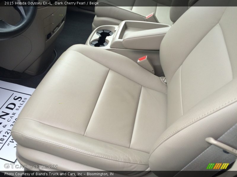 Dark Cherry Pearl / Beige 2015 Honda Odyssey EX-L