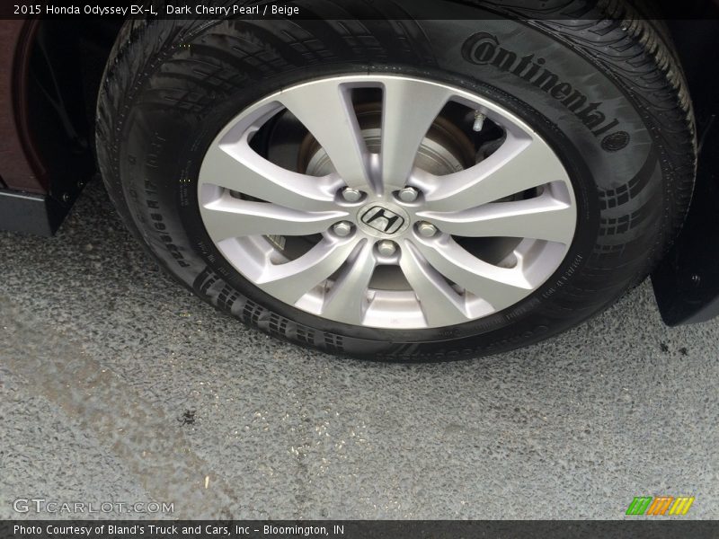 Dark Cherry Pearl / Beige 2015 Honda Odyssey EX-L