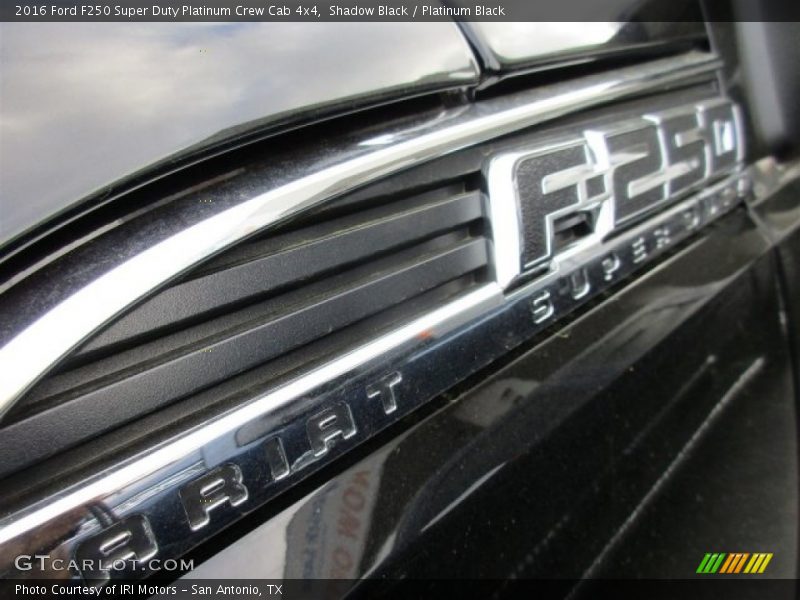 Shadow Black / Platinum Black 2016 Ford F250 Super Duty Platinum Crew Cab 4x4