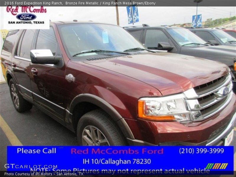 Bronze Fire Metallic / King Ranch Mesa Brown/Ebony 2016 Ford Expedition King Ranch