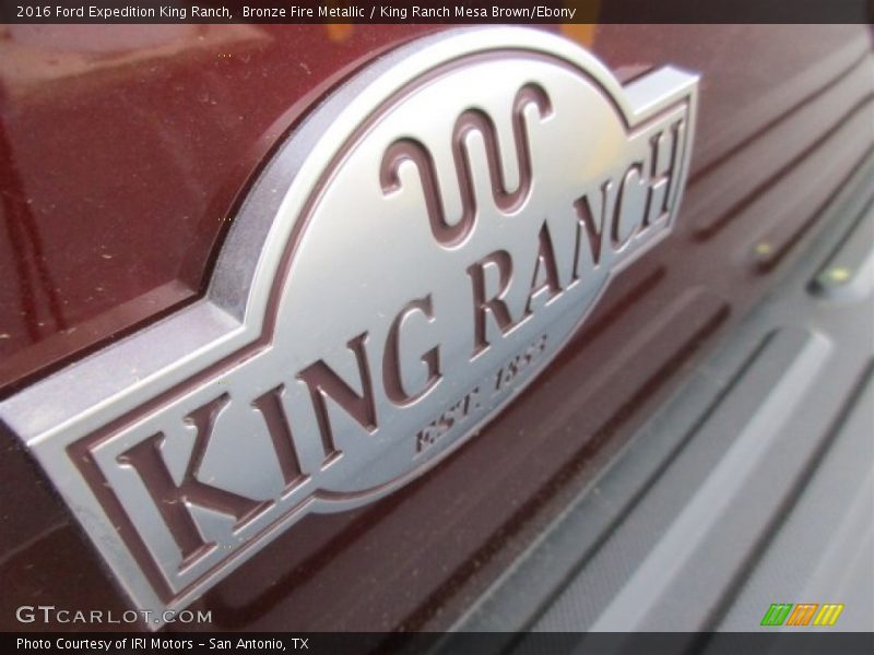 Bronze Fire Metallic / King Ranch Mesa Brown/Ebony 2016 Ford Expedition King Ranch