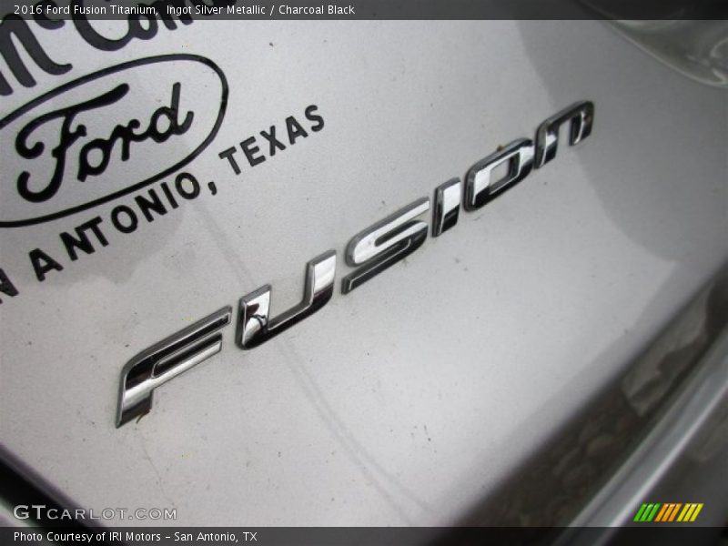 Ingot Silver Metallic / Charcoal Black 2016 Ford Fusion Titanium
