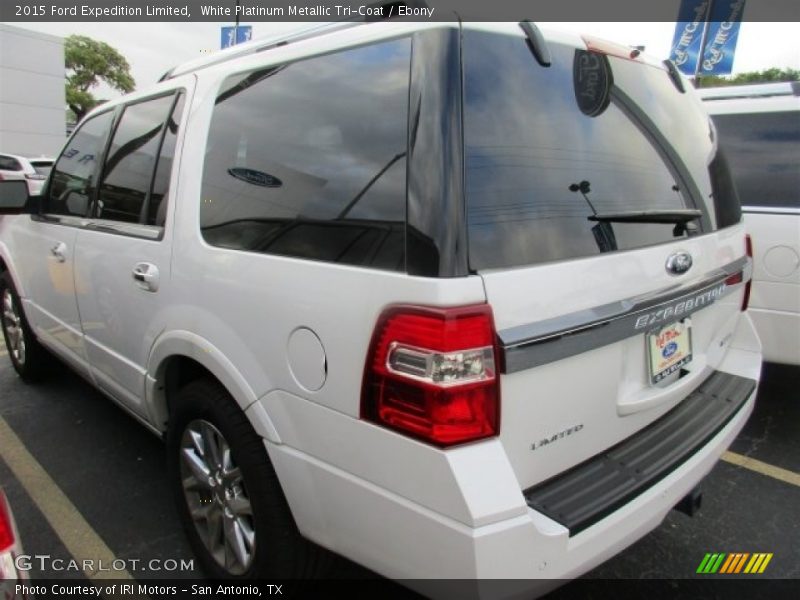 White Platinum Metallic Tri-Coat / Ebony 2015 Ford Expedition Limited