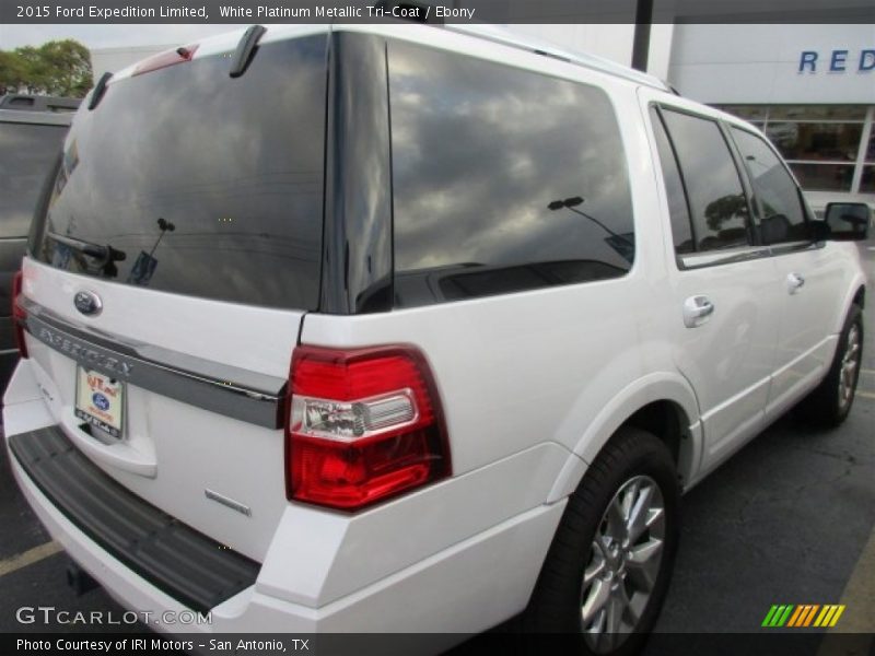 White Platinum Metallic Tri-Coat / Ebony 2015 Ford Expedition Limited