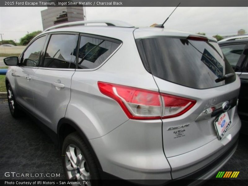 Ingot Silver Metallic / Charcoal Black 2015 Ford Escape Titanium