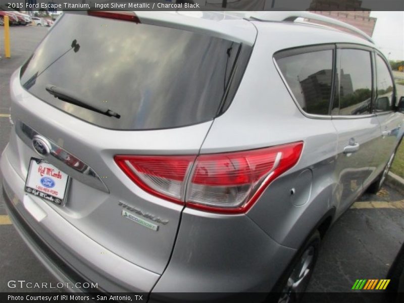 Ingot Silver Metallic / Charcoal Black 2015 Ford Escape Titanium