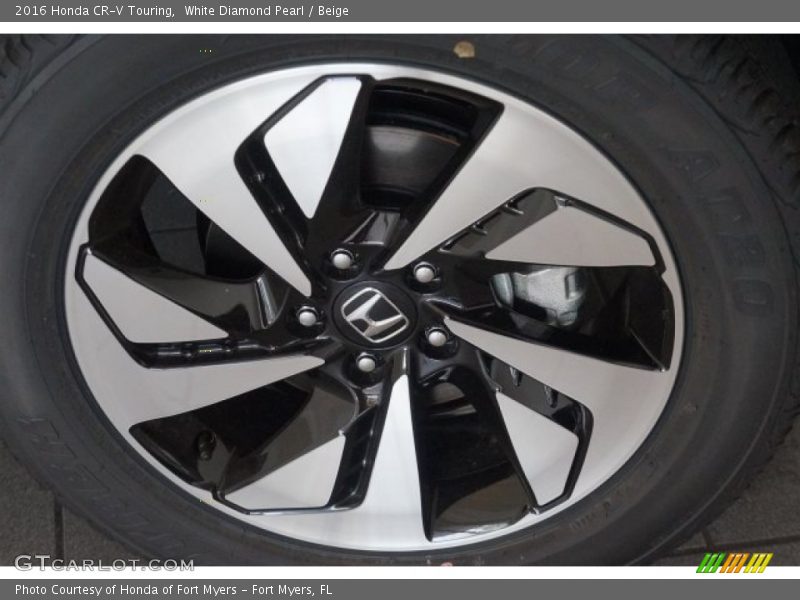 White Diamond Pearl / Beige 2016 Honda CR-V Touring
