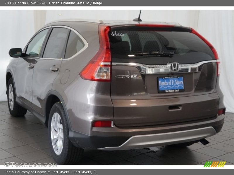 Urban Titanium Metallic / Beige 2016 Honda CR-V EX-L