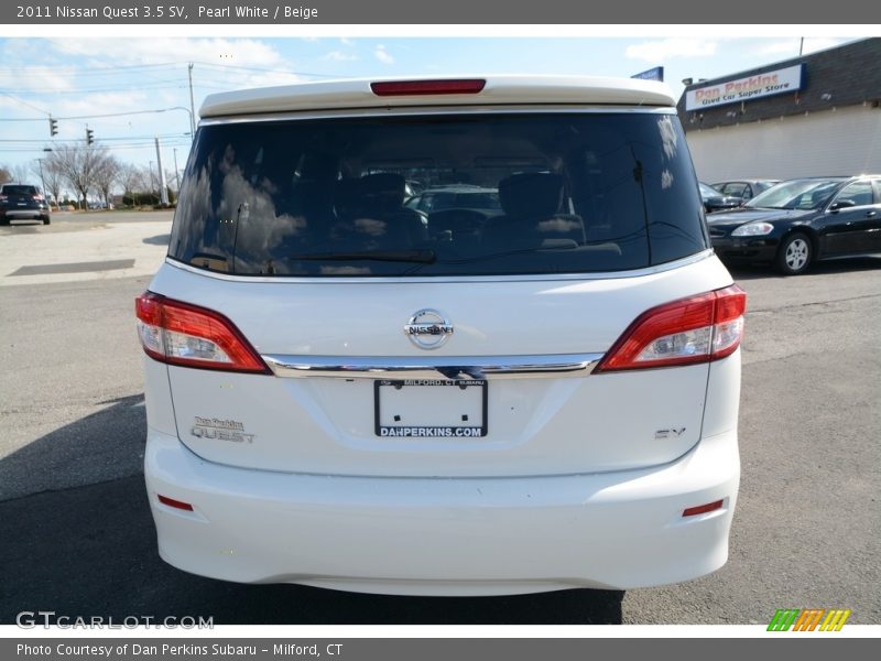 Pearl White / Beige 2011 Nissan Quest 3.5 SV