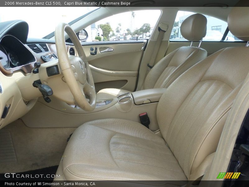 Capri Blue Metallic / Cashmere Beige 2006 Mercedes-Benz CLS 500