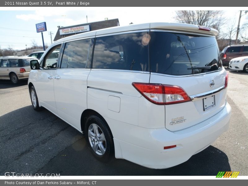 Pearl White / Beige 2011 Nissan Quest 3.5 SV
