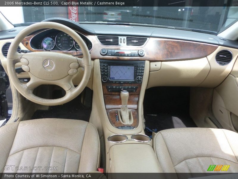 Capri Blue Metallic / Cashmere Beige 2006 Mercedes-Benz CLS 500