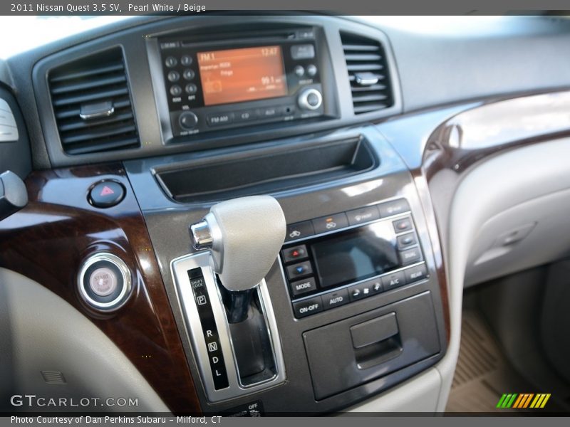 Pearl White / Beige 2011 Nissan Quest 3.5 SV