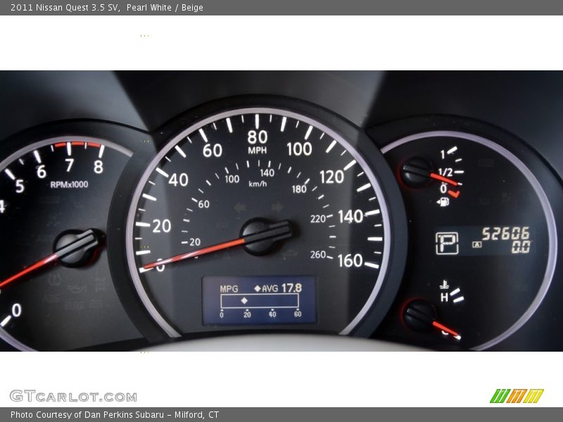 Pearl White / Beige 2011 Nissan Quest 3.5 SV