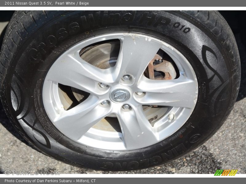 Pearl White / Beige 2011 Nissan Quest 3.5 SV