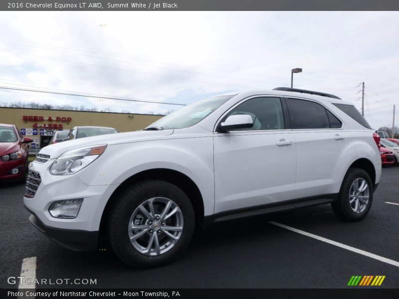 Summit White / Jet Black 2016 Chevrolet Equinox LT AWD