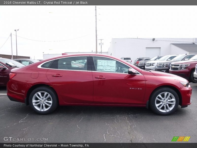 Crystal Red Tintcoat / Jet Black 2016 Chevrolet Malibu LT
