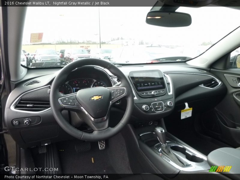 Nightfall Gray Metallic / Jet Black 2016 Chevrolet Malibu LT