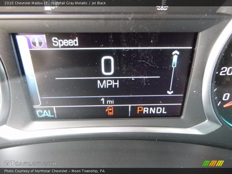Nightfall Gray Metallic / Jet Black 2016 Chevrolet Malibu LT
