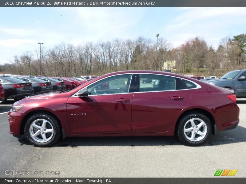Butte Red Metallic / Dark Atmosphere/Medium Ash Gray 2016 Chevrolet Malibu LS