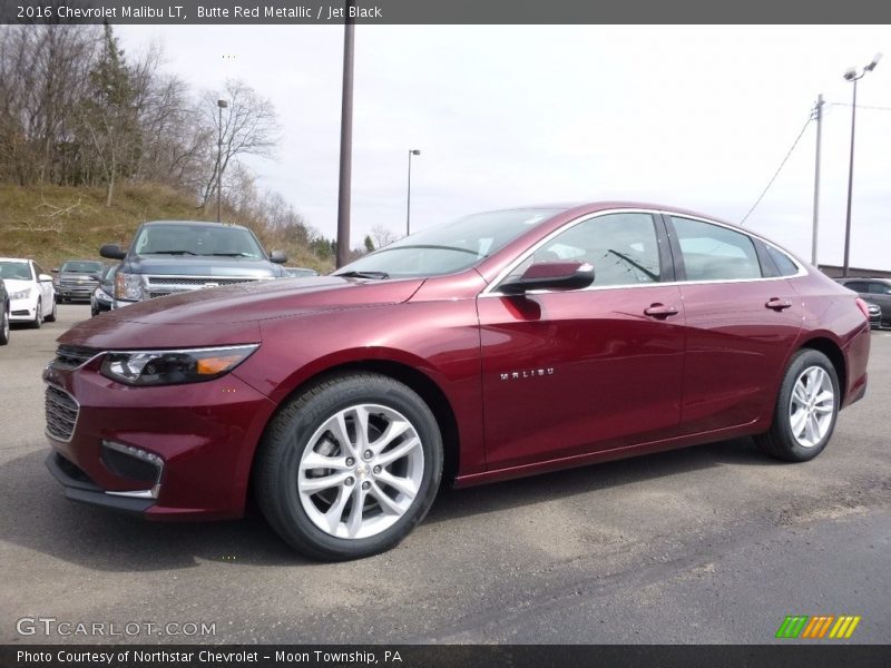 Butte Red Metallic / Jet Black 2016 Chevrolet Malibu LT