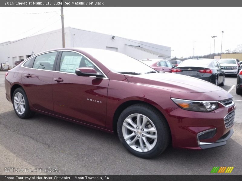 Butte Red Metallic / Jet Black 2016 Chevrolet Malibu LT