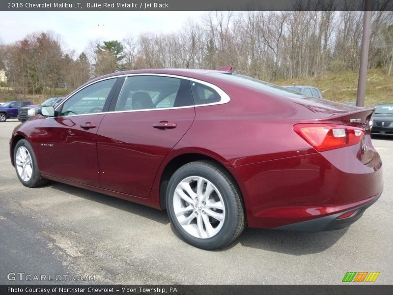 Butte Red Metallic / Jet Black 2016 Chevrolet Malibu LT