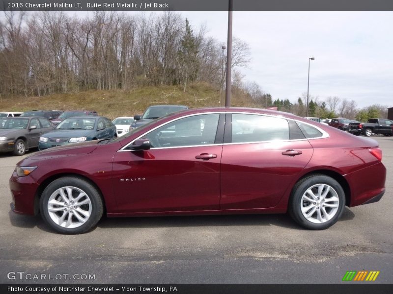 Butte Red Metallic / Jet Black 2016 Chevrolet Malibu LT