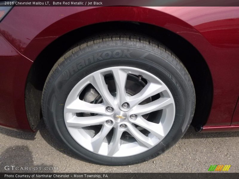 Butte Red Metallic / Jet Black 2016 Chevrolet Malibu LT