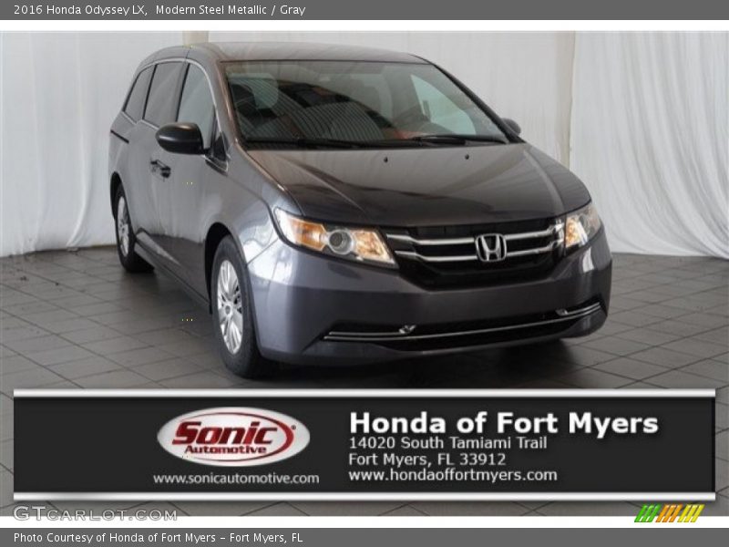 Modern Steel Metallic / Gray 2016 Honda Odyssey LX