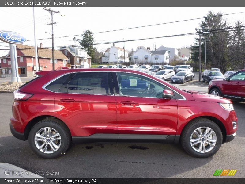 Ruby Red / Ebony 2016 Ford Edge SEL AWD