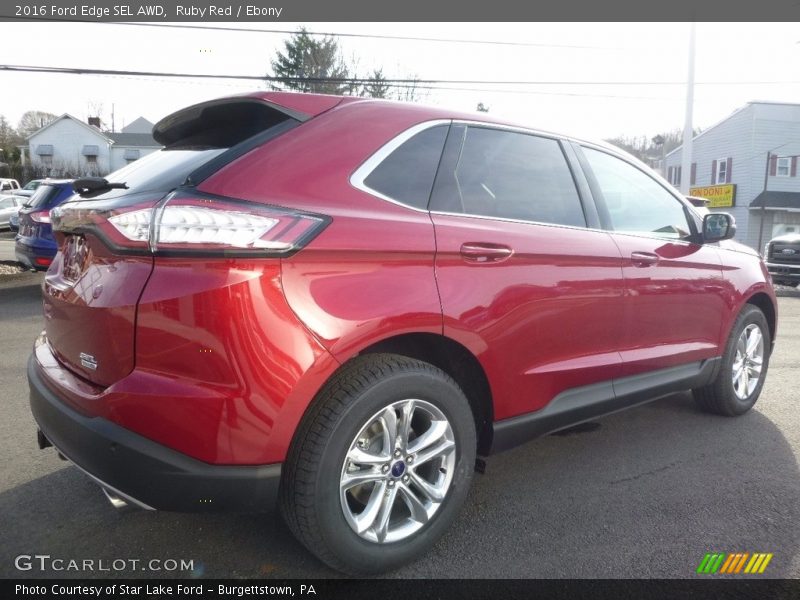 Ruby Red / Ebony 2016 Ford Edge SEL AWD