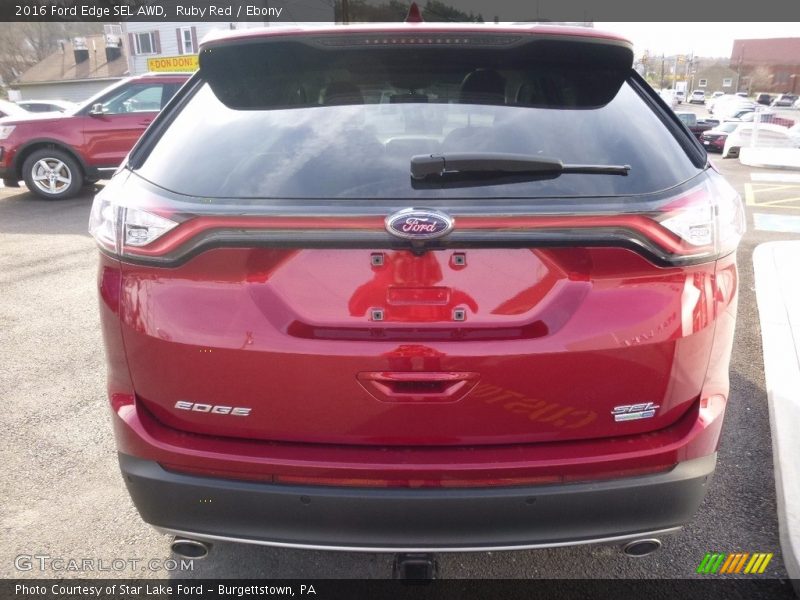 Ruby Red / Ebony 2016 Ford Edge SEL AWD