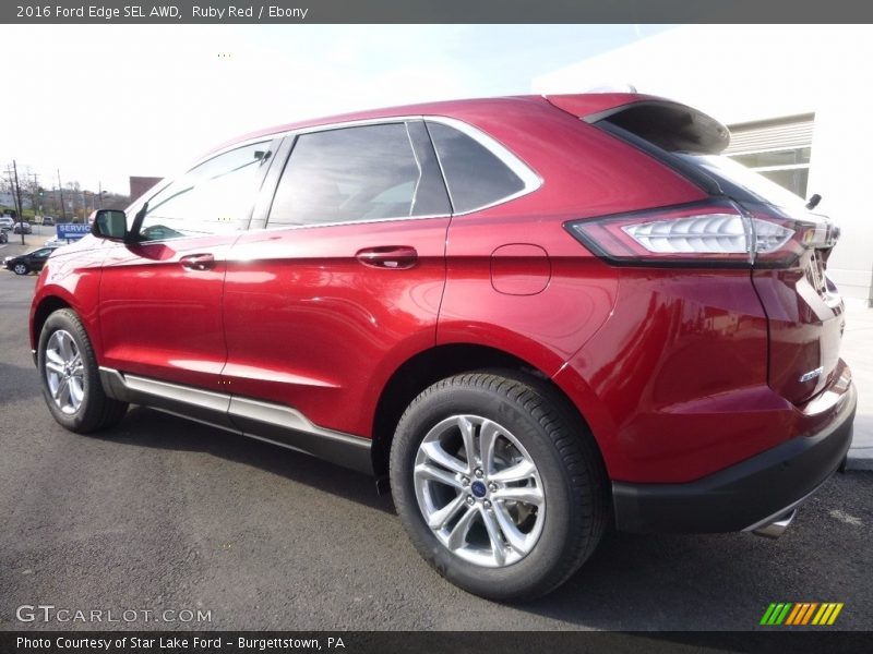 Ruby Red / Ebony 2016 Ford Edge SEL AWD