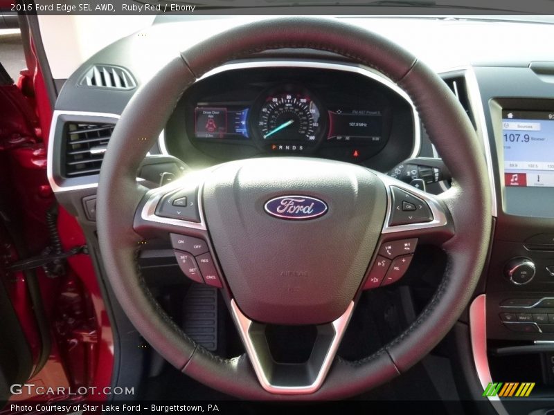 Ruby Red / Ebony 2016 Ford Edge SEL AWD