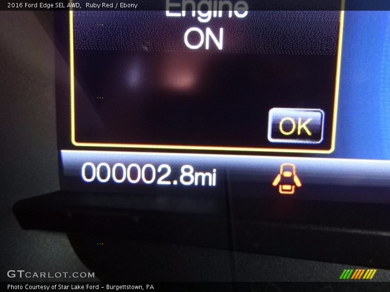 Ruby Red / Ebony 2016 Ford Edge SEL AWD