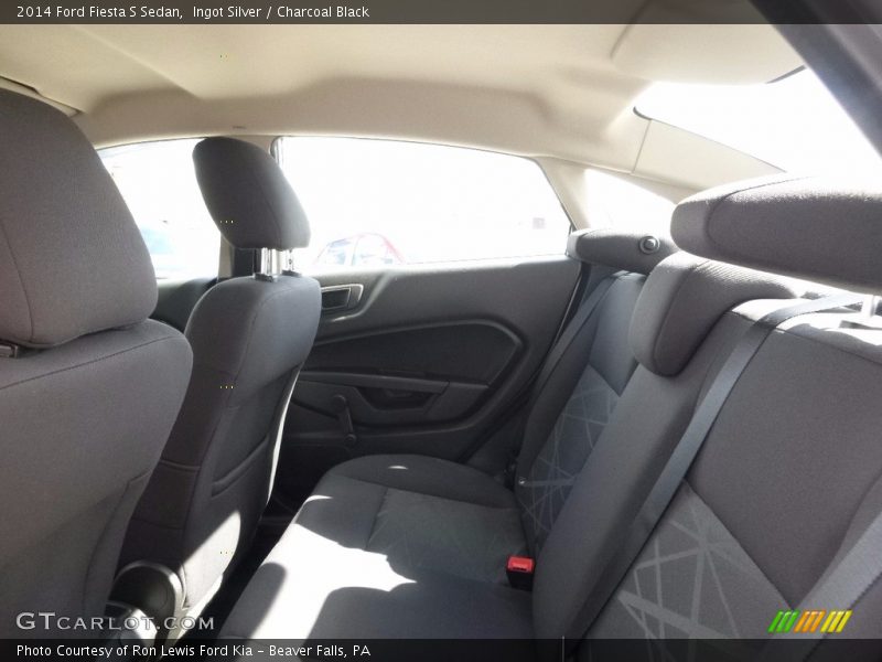 Ingot Silver / Charcoal Black 2014 Ford Fiesta S Sedan