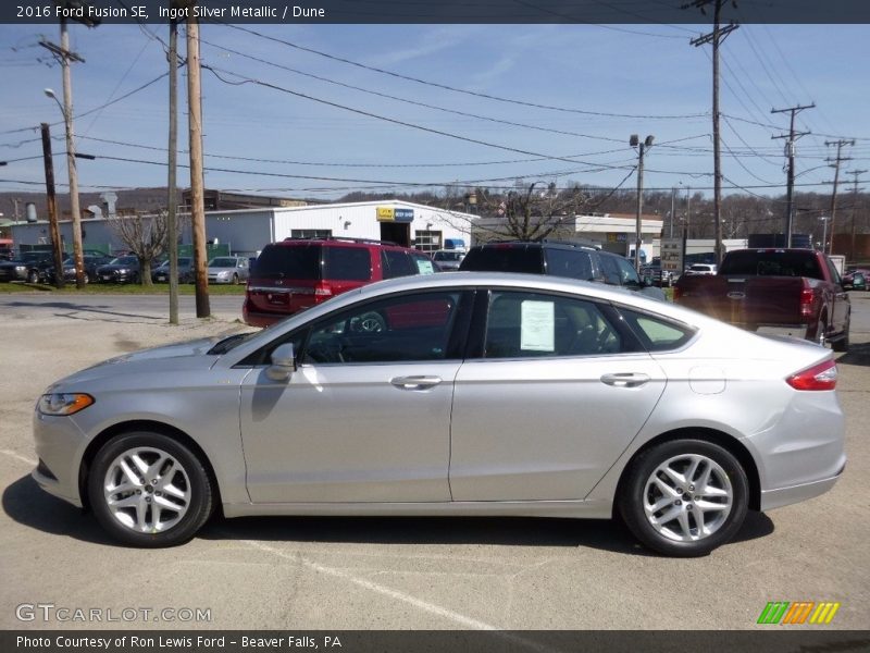 Ingot Silver Metallic / Dune 2016 Ford Fusion SE