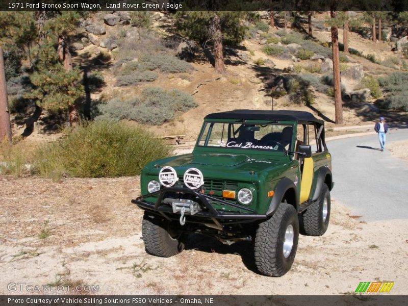Land Rover Green / Beige 1971 Ford Bronco Sport Wagon