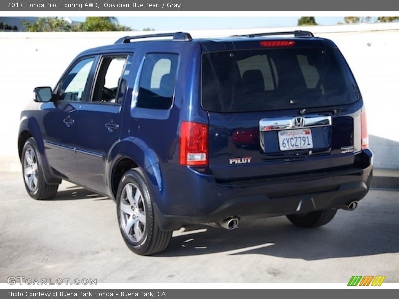 Obsidian Blue Pearl / Gray 2013 Honda Pilot Touring 4WD